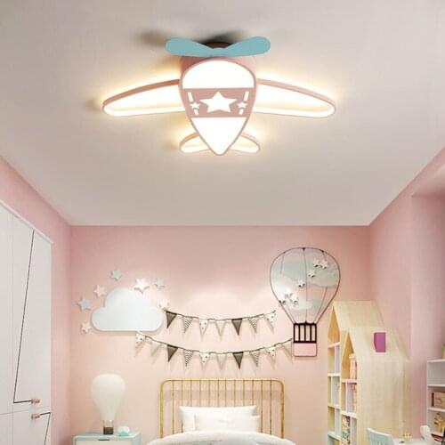 Modern LED Ceiling Lamp Blue Pink Aircraft ceiling light for Bedroom Living Dining Boy Girl Kid Room Home Decor Indoor Lighting
