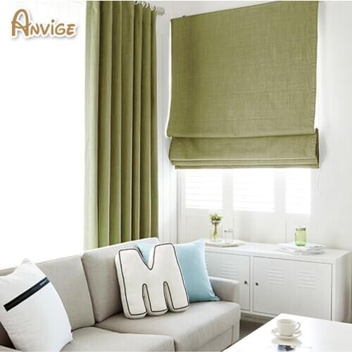 New Arrival Modern Cotton/Linen Cloth Roman Blinds Roman Shades For Living Room Window Curtains Free Shipping