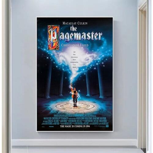 V0715 The Pagemaster (2) Vintage Classic Movie Wall Silk Cloth HD Poster Art Home Decoration Gift