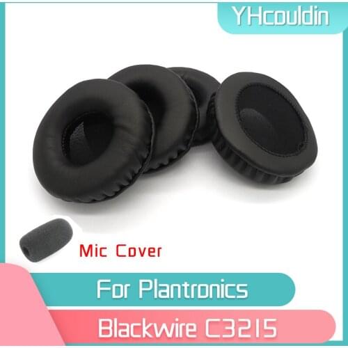 YHcouldin Earpads For Plantronics Blackwire C3215 Headphone Accessaries Replacement Wrinkled Leather