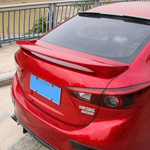 FOR Spoiler Wing Mazda3 14 15 16 17 18 Rear Lip Rear Spoiler ABS High Quality Rear Wing Sports Style Tail Four Door Auto Parts