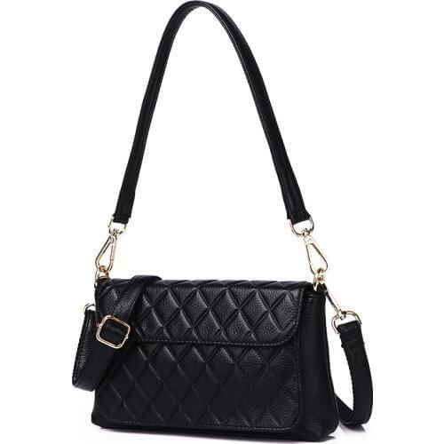 Ladies Genuine Leather Handbags Fashion Women Bag Solid Leather Shoulder Bag Flap Crossbody Bags for Women Messenger Bags Tote