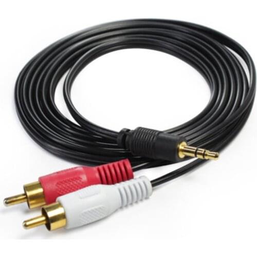 3.3ft/1m Audio Cable 3.5 Jack to 2 RCA male to male 2rca to 3.5mm AUX Stereo Audio Car RCA Cable Splitter