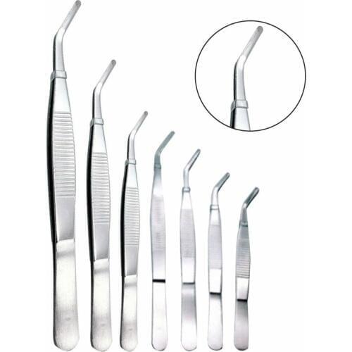 1Pcs Straight Elbow Stainless Steel Tank Tweezers Pliers Aquarium Tool Fish Aquatic Plants Forceps Clip 12.5-30cm