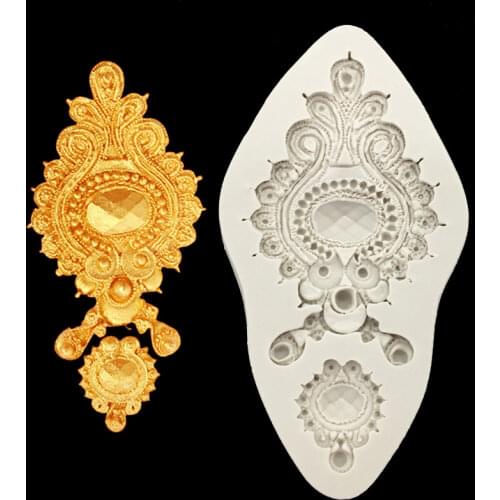 Wholesale 10 Pcs/lot Jewelry Silicone Sugarcraft Mould Set, Fondant Cake Decorating Tools