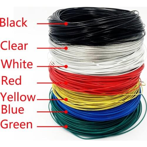 22AWG 3A Rated electrical cable wire stranded Black Jacketed LED Extension tinned copper wire