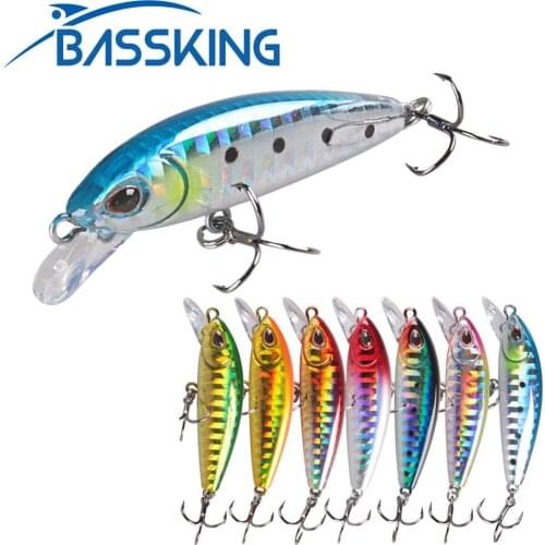 48mm 6g Fishing Lure Minnow 3D Eyes Isca Artificial Hard Bait Sinking Leurre Jerkbait Bass Pike Baits Wobbler Pesca Crankbait