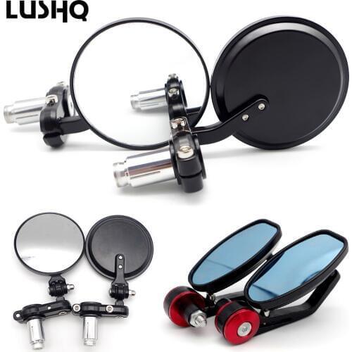 Motorcycle mirror accessories 7/8" 22mm bar end mirror for kawasaki zx6r 2001 yamaha mt 01 honda rebel 500 yamaha tw200 xmax 125