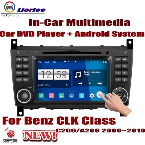 Car Radio DVD Player GPS Navigation For Mercedes Benz CLK Class C209/A209 2000~2010 Android HD Displayer System Audio