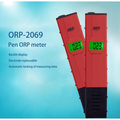 Hot Portable Pocket ORP Meter Large Screen with Backlight Water Quality Tester 4-digit LCD Pen ORP-2069