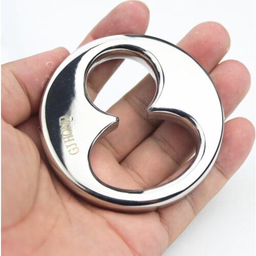 3 Sizes Stainless Steel Penis Ring 8 Character Ring Scrotal Pendant Ball Stretcher Chastity Ring Cockring Bondage for Men BB-155