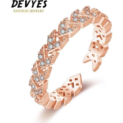 Fashion Simple Inlaid Geometric Triangle Zircon Ring Female Open Tail Ring for Girl Women Jewelry Accessories