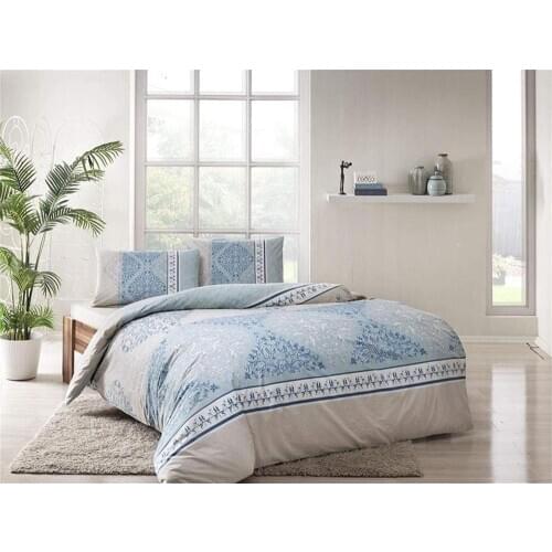 TAÇ Double Ranforce Duvet Cover Set Talia Mint-Duvet Cover: 200x220 cm Bed Sheet: 240x260 cm Pillowcase: 50x70 cm (2 pieces)