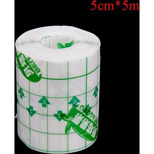5M/Roll Non-woven Fabric Film Waterproof Transparent Tape Adhesive Plaster Anti-allergic Wound Dressing Fixation Tape