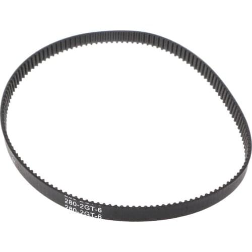 Closed Loop Rubber GT2 Timing Belt 200 280 400 610 852mm 2GT 6mm For 3D Printers Parts