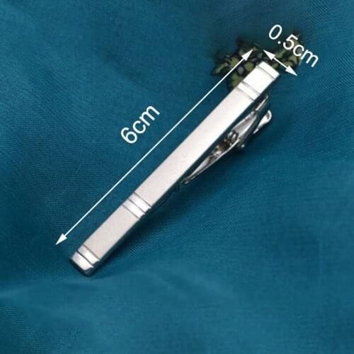 Silver Color Metal Necktie Tie Simple Stainless Steel Tie Clip Men Party Formal Wedding Business Suits Accessories