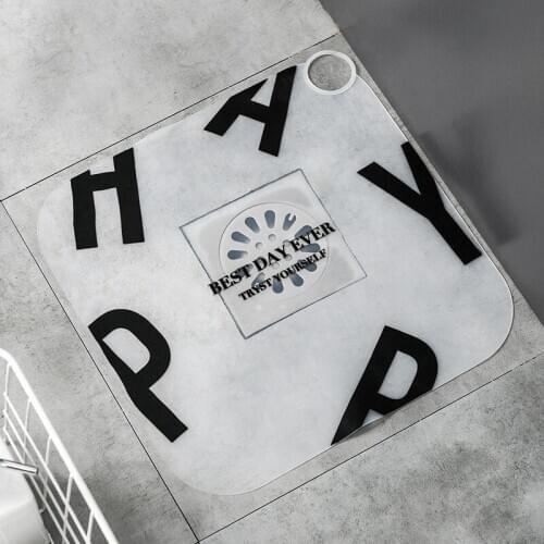 Silicone Anti-odor Floor Drain Sheet Bathroom Anti-odor Floor Drain Cover Translucent and Easy to Clean