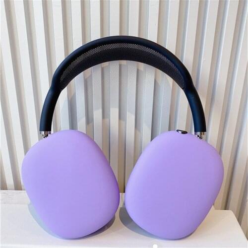 Silicone Cover Case Pure Color Protective Sleeve Skin Protector for AirPods Max Headphone Headset