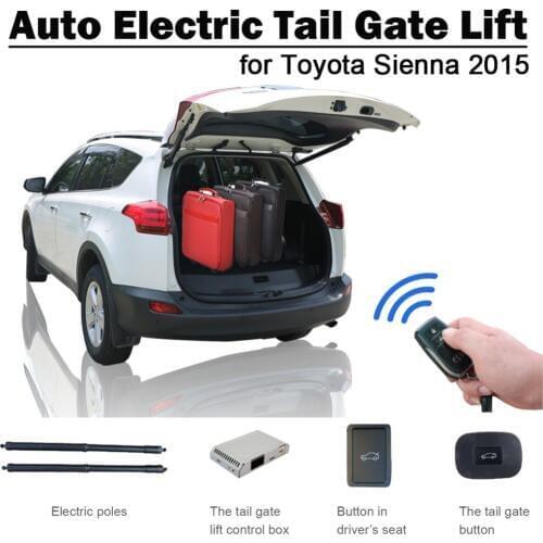 Smart Auto Electric Tail Gate Lift for Toyota Sienna 2015 Remote Control Drive Seat Button Control Set Height Avoid Pinch