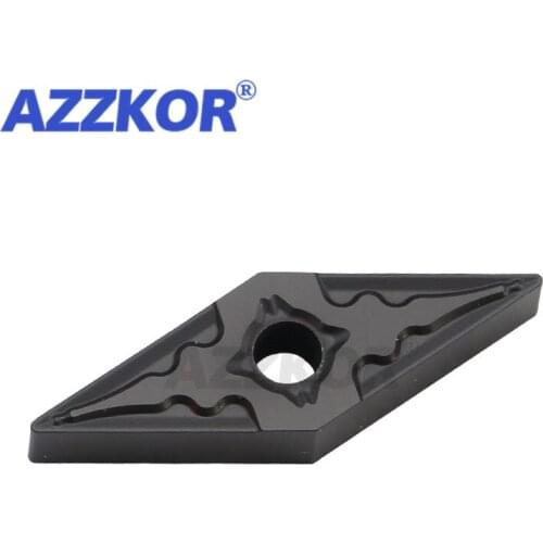 VNMG1604-PM TM NT128 External Turning Tools Inserts CNC Center Lathe For Steel Maching Material AZZKOR Ceramic Carbide Blades