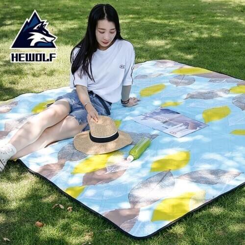 2mx2m Waterproof Folding Picnic Mat Outdoor Camping Beach Moisture-proof Blanket Portable Camping Mat Hiking Machine Washable