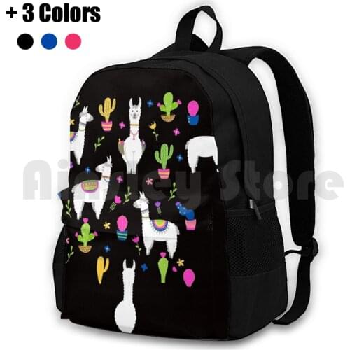 All You Need Is Love And Llamas Outdoor Hiking Backpack Waterproof Camping Travel Llama All You Need Is Love Cute All You Need