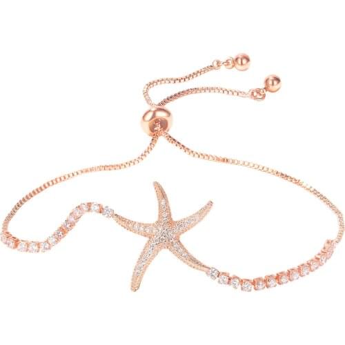 Yobest Fashion Jewelry Ocean Shells Starfish Bracelet for Women Bohemian Charm Bracelets Bangles Summer Beach Link Chain Braclet
