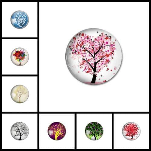 ZEROUP Round Photos Glass Cabochon Jewelry Finding fit Cameo Blank Settings Supplies for Jewelry Components 25