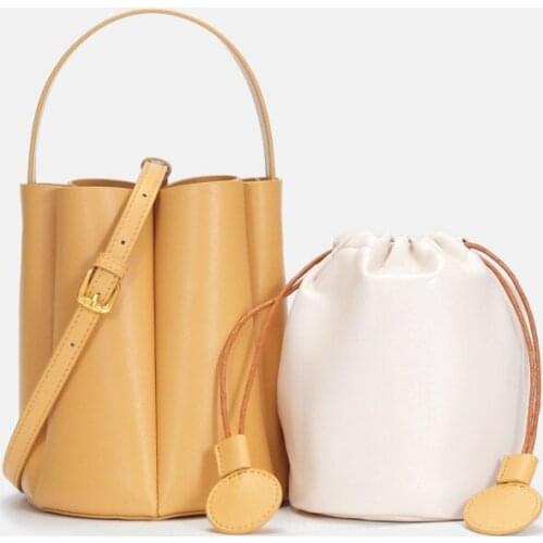 Womens Fashion Pleated Leather Cute Candy Colors Drawstring Mini Mobile Phone Bag Purse and Handbags Shoulder Bag Crossbody Bag
