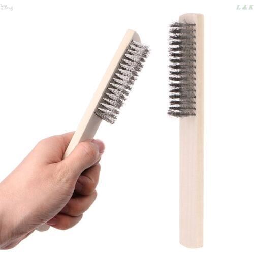 1pcs Stainless Steel Wire Brush Paint Removal Cleaning Metal Polishing Rust Cleaning Brushes Clean Tools Hand Tools