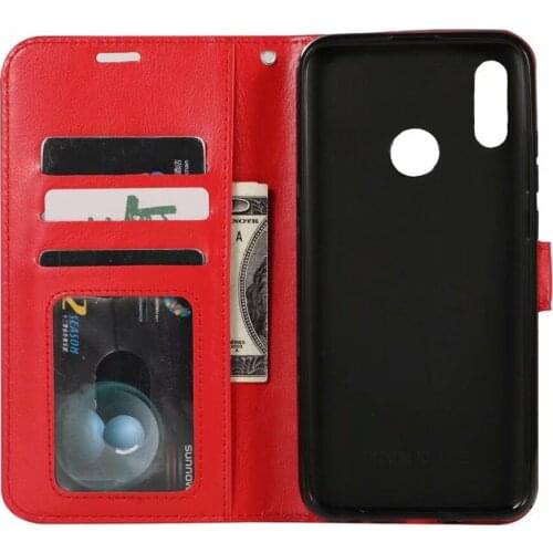 10pcs/lot Soft TPU + PU Leather Crazy Horse Wallet Case for Huawei P30 P30 PRO P30Lite Nova 4E Honor 10 lite P smart 2019