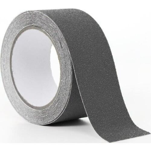7 colors Rubber Non-slip Tape 5m Long 5cm Wide Black White Gray Transparent Floor Stair Step Anti Slip Abrasive Safety Strip