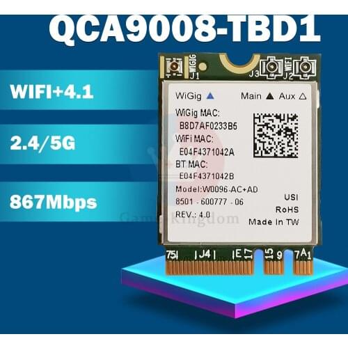 Atheros QCA9008-TBD1 Wireless AC+AD Bluetooth 4.1 WIFI Module 2.4G/5G Dual Band WIFI Card 867Mbps