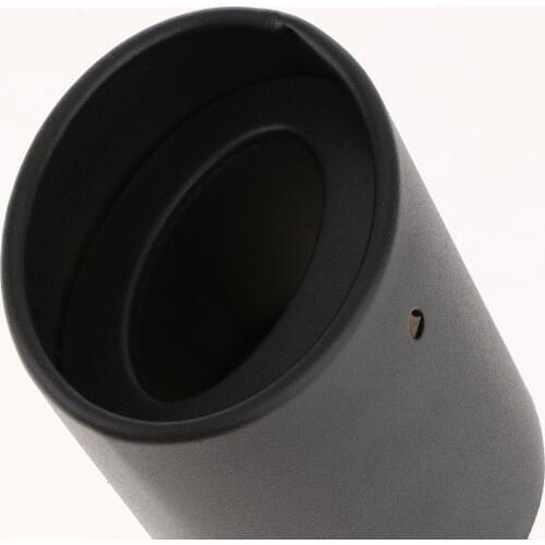 Auto Car Pipe Exhaust Muffler Tail Throat Universal 62mm Replacement Black
