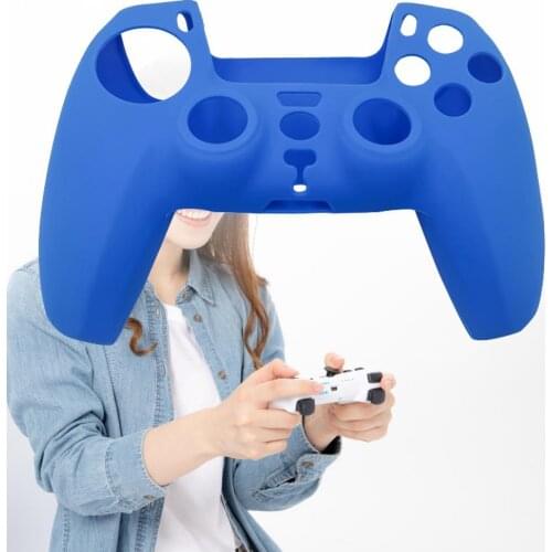 Bluelans Joypad Cover Portable Anti Scratch Solid Color Controller Grip Skin Cover for PS5