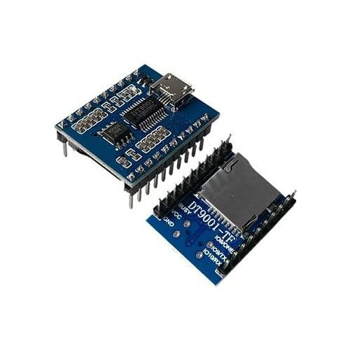 DT900-TF Voice Module Recognition Chip Serial Port USB Low Level Trigger Combination Play Digital Power Amplifier