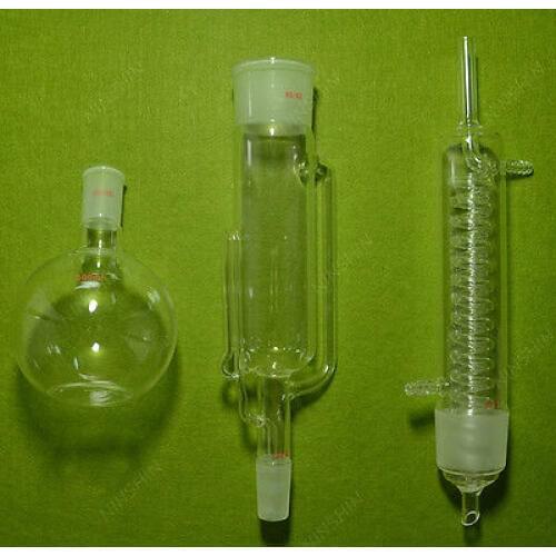 500ml Soxhlet Extractor,Graham Condenser,one Flat Flask,24/40,50/42