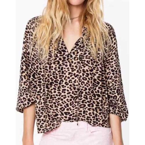 LCXMND Leopard Blouses