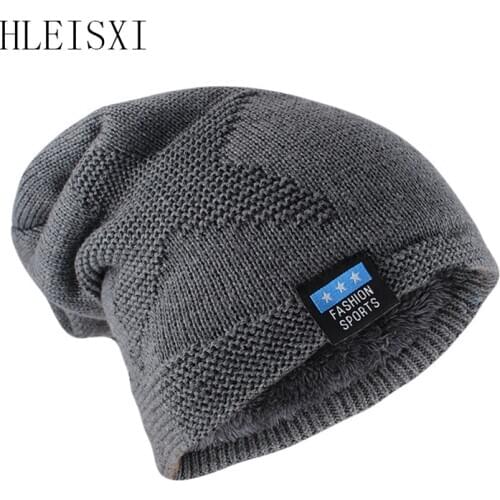 Hot Sale Fashion Winter Warm Beanies Skulies Knitted Adult Men Hat Women Soft New Bone Gorras Star Womens Hats