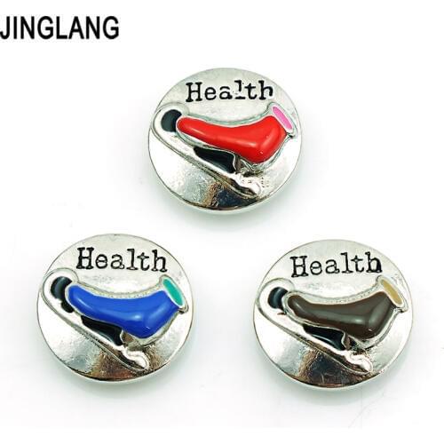 DIY Best Selling High Quality Fashion Interchangeable Colorful Roller Skate Logo Snap Button for Bracelet/Necklace Accessories