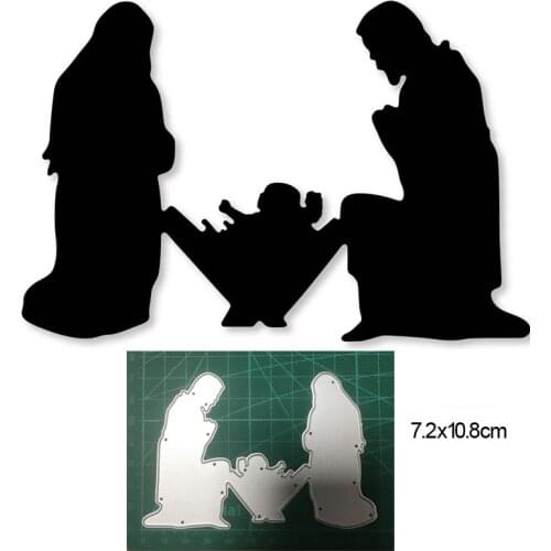 Metal cutting dies cut die mold Nativity Scene decoration Scrapbook dies paper craft knife mould blade punch stencils dies