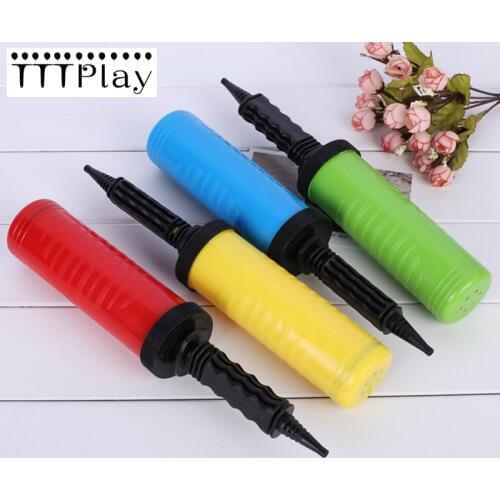 1pcs/lot New Balloon Pump Plastic Hand Held Needle Ball Party Balloon Inflator Portable Useful Balloon Decoration Tools Supplies