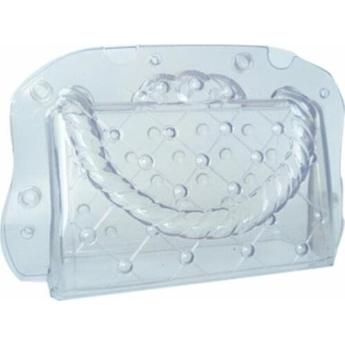 New 20pcs/lot Plastic Chocolate Mould 3D DIY Handmade Cake lady bag Chocolate Mold Polycarbonate Bag Candy Cake Decorating