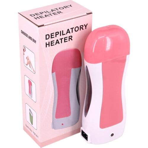 Unisex 100g Roll on Depilatory Wax Cream Heater Waxing Hot Cartridge Hair Removal Roller Wax Warmer Equipment Tool EU Plug