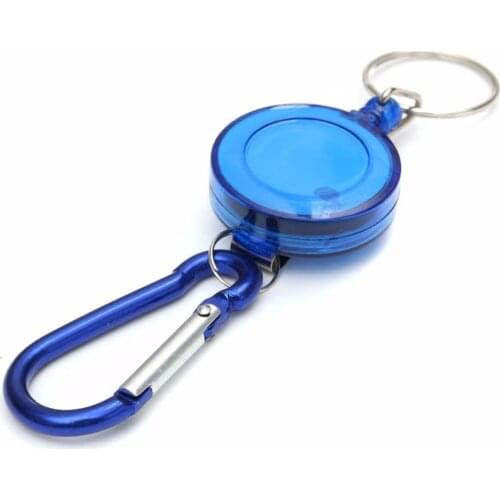 General professional retractable ski pass ID badge reel bracket carabiner recoil keychain ring keychain outdoor mountaineering