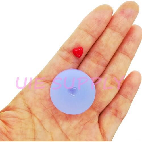 PYL955U 6.6mm x 6.4mm Tiny Heart Silicone Mold Fondant Decoration Resin Clay Nail Art Earrings Necklace Pendant Making