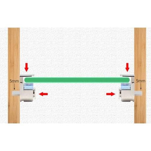 4pc Adjustable miroir clips glass clamp 3-8mm Thick glass plywood shelf bracket support holder Zinc alloy Fixed Fitting hardware