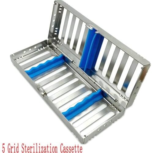 Dental Sterilization Rack Surgical Autoclavable Sterilization Box Dental Cassette File Burs Disinfection Tray Dentist Tools