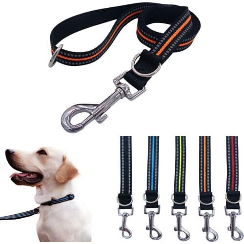 Reflective Nylon Dog Leash, 1.2M Durable Pet Leas Training Walking Rope Dog Leashes For Small Medium Large big Dogs