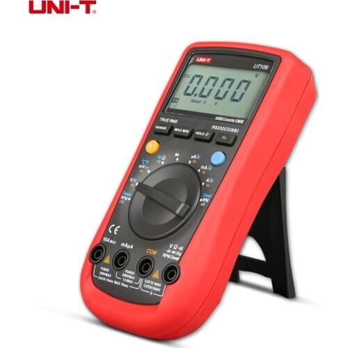 UNI-T UT109 Handheld Automotive Multimeter RS232/USB Interface AC DC Volt Current Ohm Meter Capacitance Temperature Test